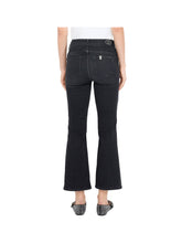 LIUJO DENIM Jeans Flare Cropped Liu Jo Con Strass - Nero Denim Black Train W